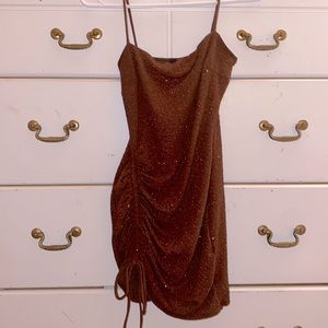 Sparkly Brown Windsor Dress